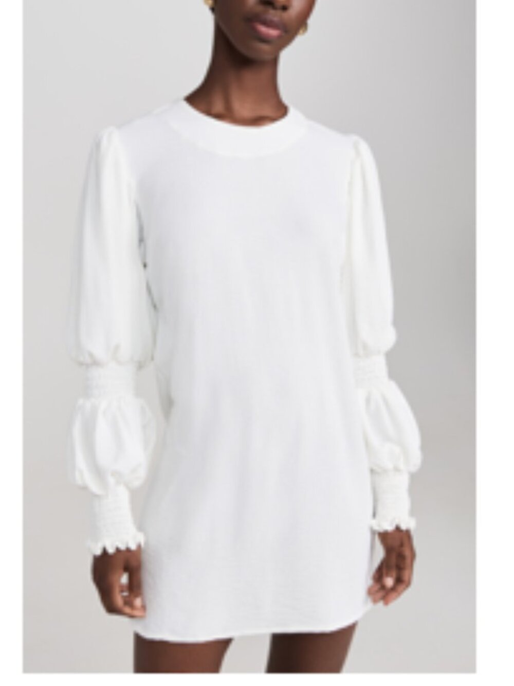 Makeda White Short Dress / The Lulo Project